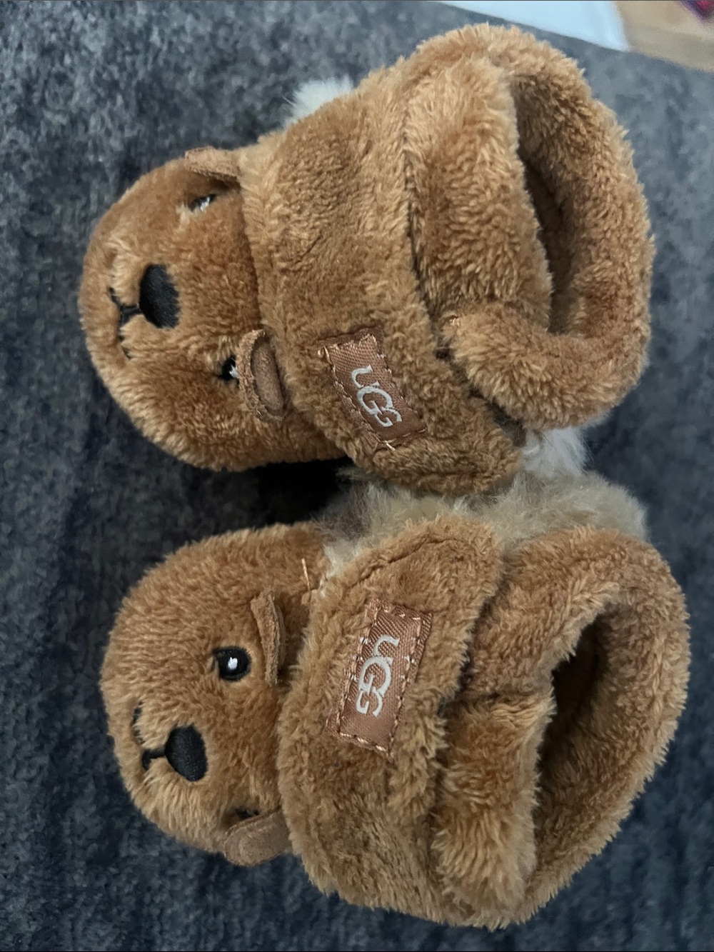 UGG Tan bixbie Bear Slippers 0/1 baby